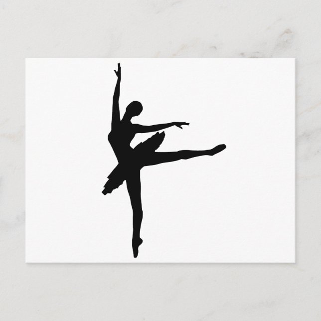 Postal Ballerina Silhouette (Anverso)