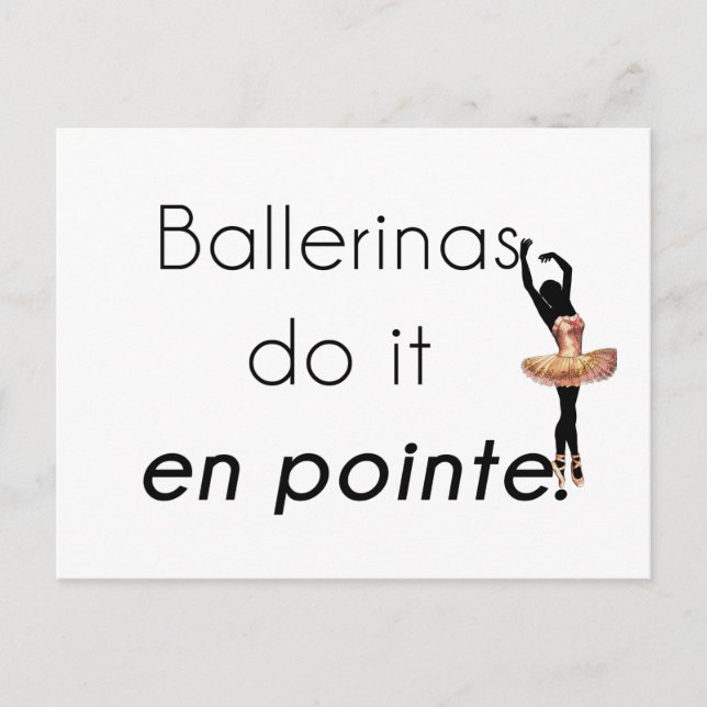 Postal ¡Ballerinas! (Anverso)