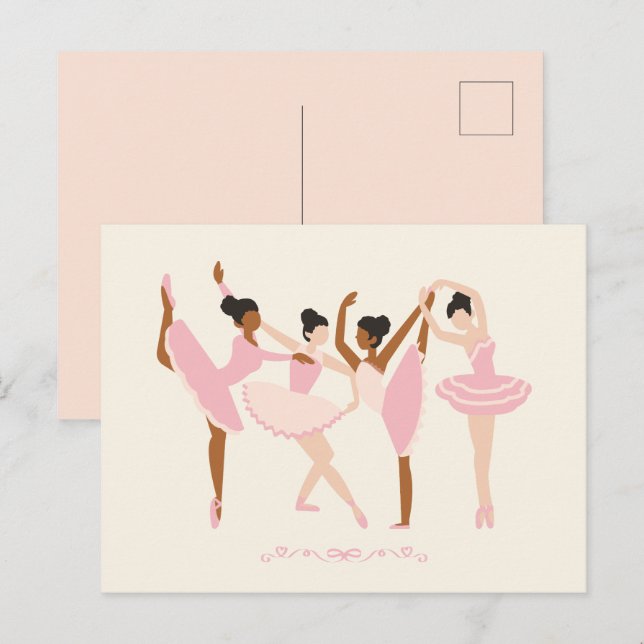 Postal Ballet Ballerina (Anverso / Reverso)