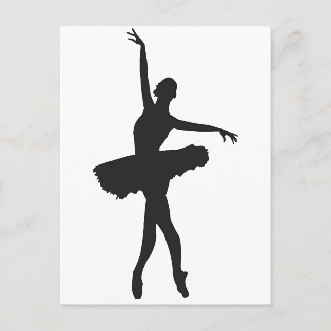 Postal BALLET DANCER (Silueta Ballerina) ~.png (Anverso)