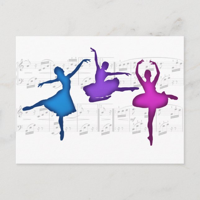 Postal Ballet Day Ballerinas (Anverso)