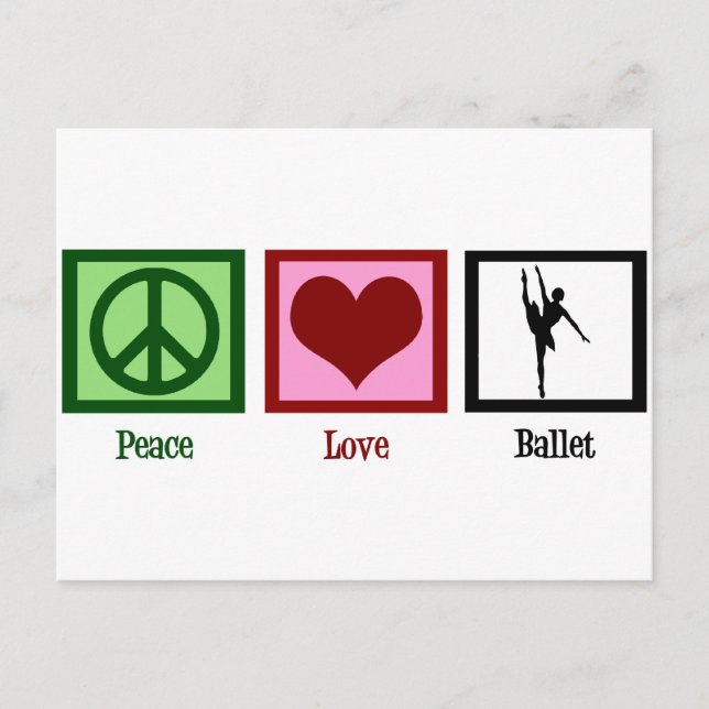Postal Ballet de amor por la paz (Anverso)