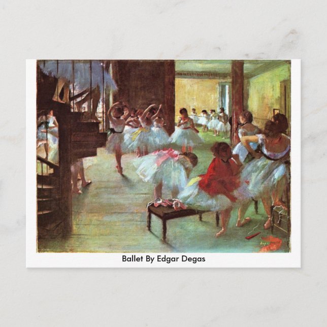 Postal Ballet De Edgar Degas (Anverso)
