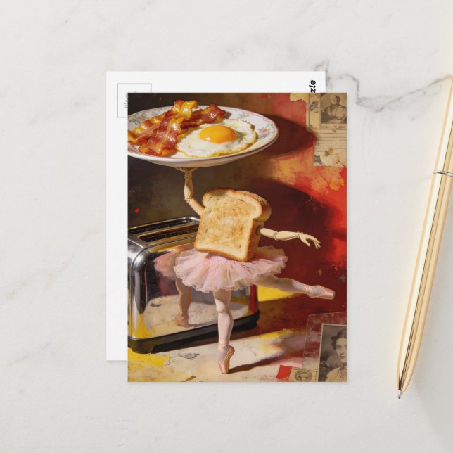 Postal ballet for breakfast surreal (Anverso/Reverso In Situ)