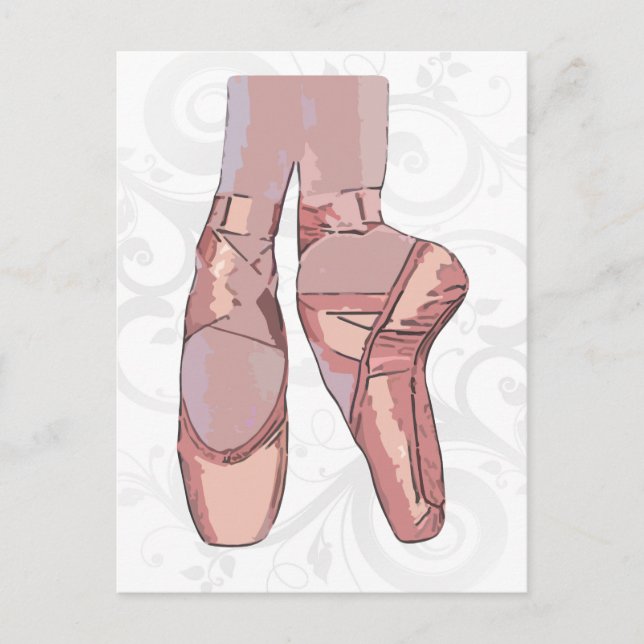 Postal Ballet Zapatillas Toe Shoes (Anverso)