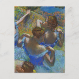 Postal Balletistas azules Edgar Degas