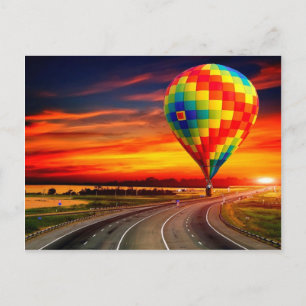 Postal Balloon Sunset