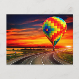 Postal Balloon Sunset