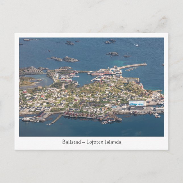 Postal Ballstad Lofoten Postcard (Anverso)