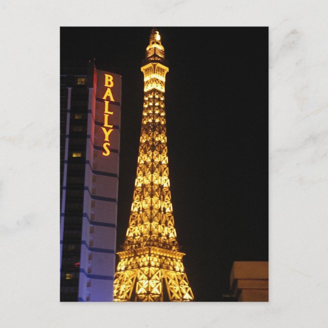 Postal Ballys y Torre del Effel (Anverso)