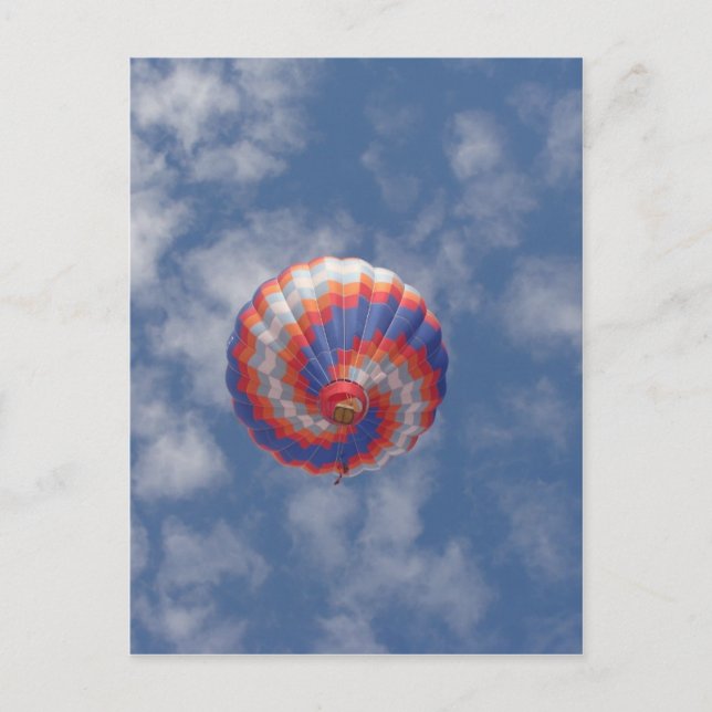 Postal Balón de aire caliente (Anverso)
