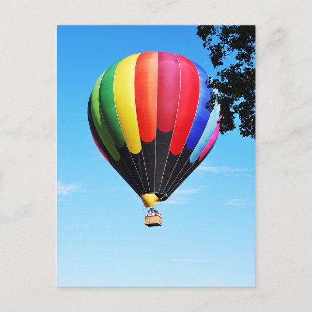 Postal Balón de aire caliente (Anverso)
