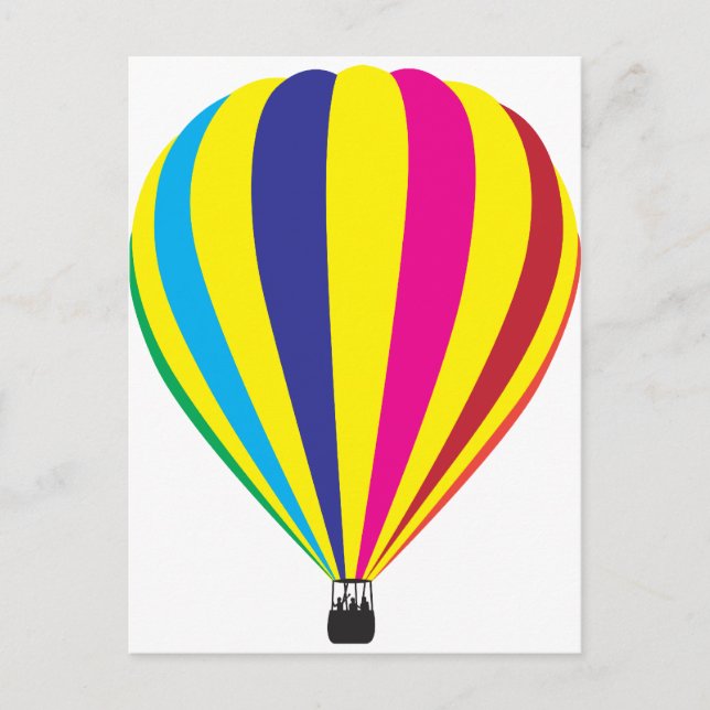 Postal Balón de aire caliente (Anverso)