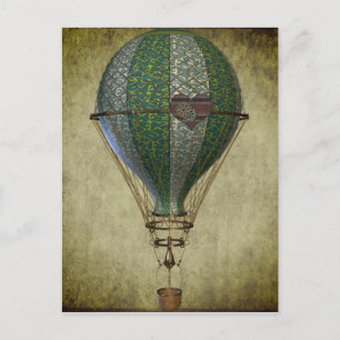 Postal Balón de aire caliente de vapor II