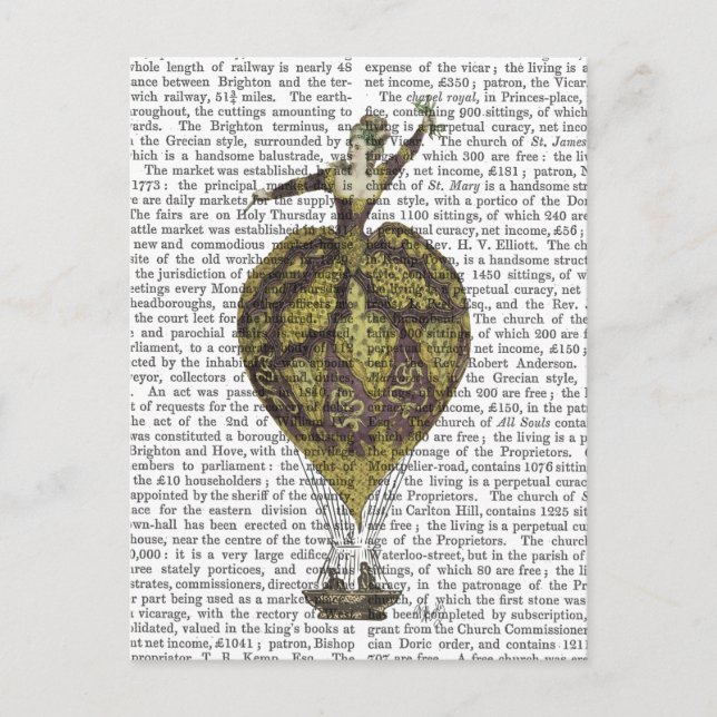 Postal Balón de aire caliente Mujer 1 (Anverso)