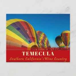 Postal Balón de aire caliente Temecula Postcard Country