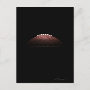 Postal Balón de fútbol americano de fondo negro