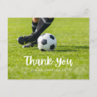 Balón de fútbol con agradecimiento a todos lo que