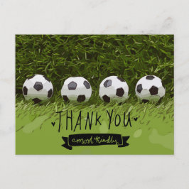 Postal Balón de fútbol gracias