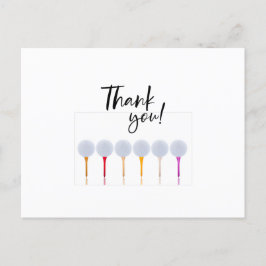 Postal Balón de golf en el tee