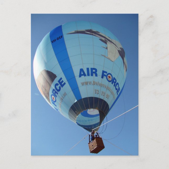 Postal Balón de la Fuerza Aérea (Anverso)