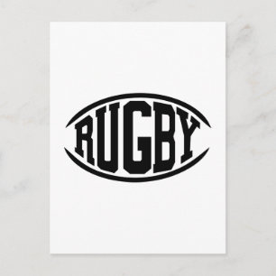 Postal Balón de rugby