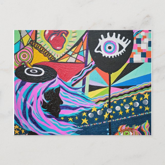 Postal Balón negro (Anverso)