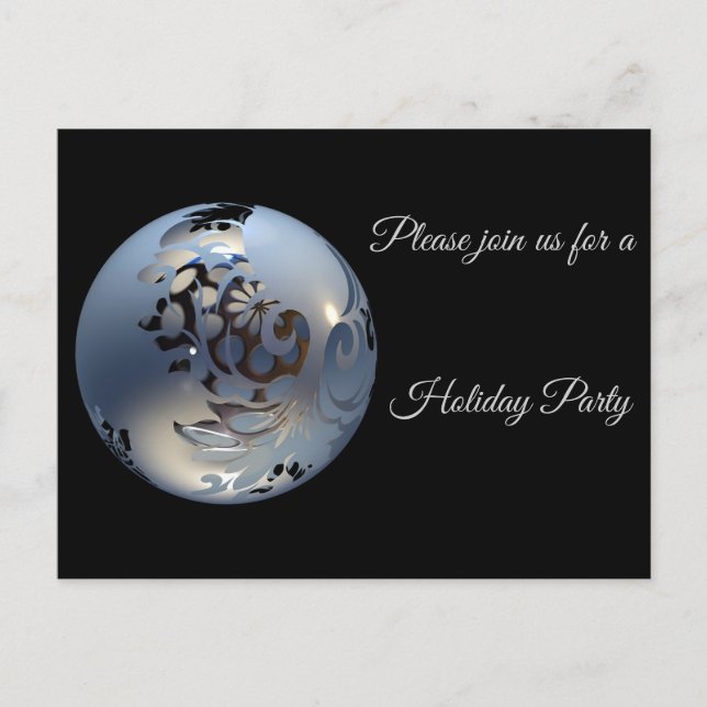 Postal Balón plateado para una noche mágica (Anverso)