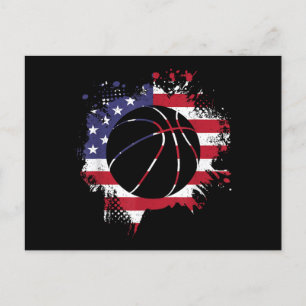 Postal Baloncestista de Bandera Americana