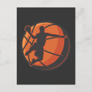 Postal Baloncestista deportivo Vintage