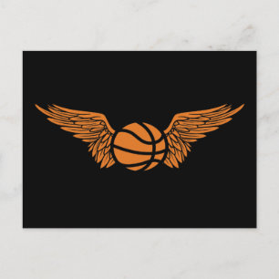Postal baloncesto alado