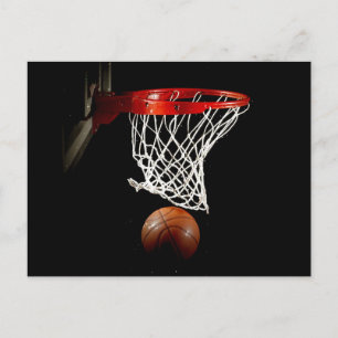 Postal Baloncesto Ball & Net
