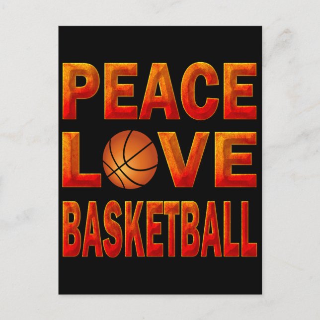 POSTAL BALONCESTO DE AMOR DE LA PAZ (Anverso)
