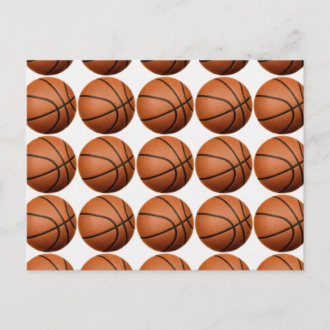 Postal Baloncesto de arte pop (Anverso)