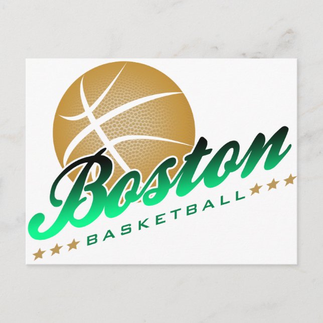 Postal Baloncesto de Boston (Anverso)