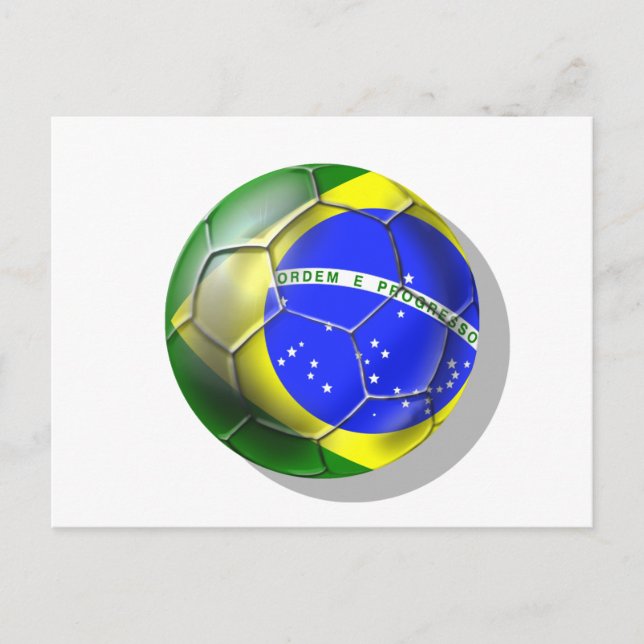 Postal Baloncesto de fútbol Brasil Samba (Anverso)