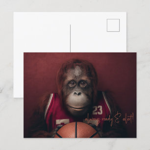 Postal Baloncesto de Orangutan