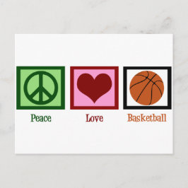 Postal Baloncesto de Peace Love