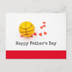 Postal Baloncesto Feliz Día del Padre con amor