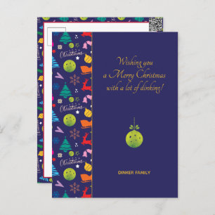 Postal Baloncesto 🎄 Feliz Navidad, texto personalizado