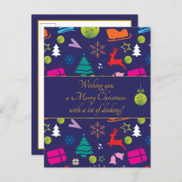 Postal Baloncesto 🎄 Feliz Navidad, texto personalizado