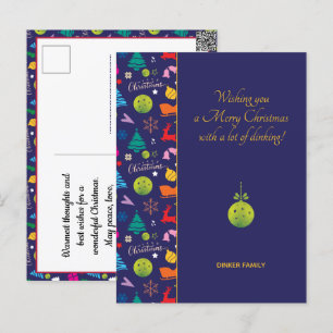 Postal Baloncesto 🎄 Feliz Navidad, texto personalizado P