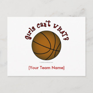 Postal Baloncesto - Marrón/Rojo