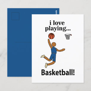 Postal Baloncesto Me encanta jugar baloncesto