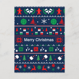 Postal Baloncesto 🎄 Navidades suéteres feos, texto perso