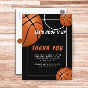 Postal Baloncesto Pelota Deportes Cumpleaños Infantil Gra