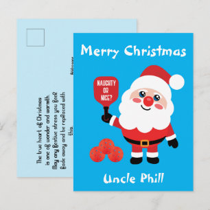 Postal Baloncesto 🎅 Santa Postcard