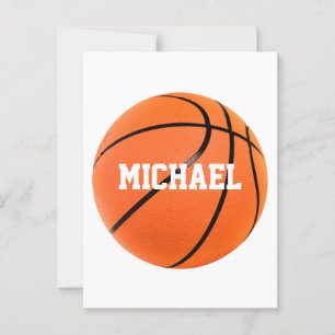 Postal Baloncesto Su Nombre