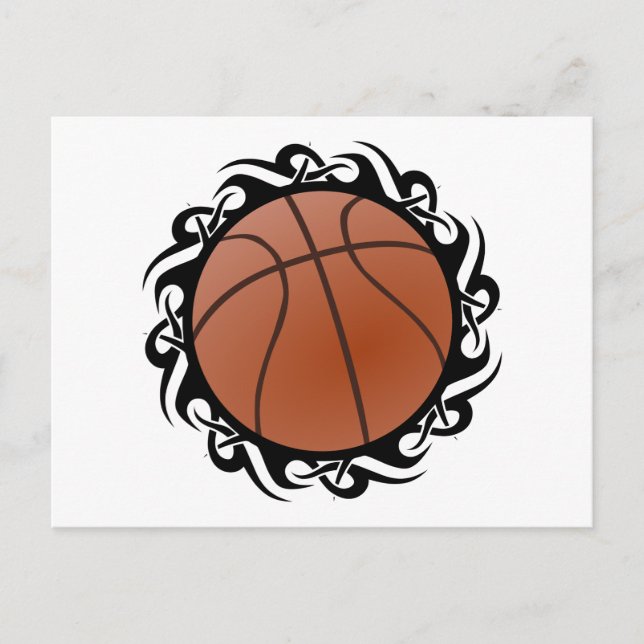 Postal baloncesto tribal (Anverso)