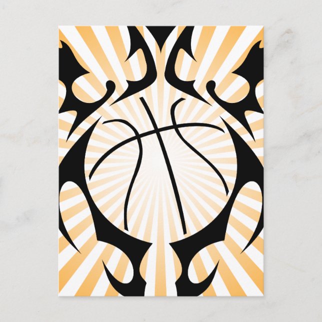 Postal baloncesto tribal. (Anverso)
